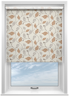 Tribal Leaves, Orange Spice - Roller Blind